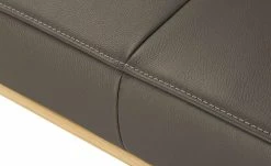 KOINOR Leder-Hockerbank Sqare | Carbone (Dunkelbraun) / Kontrastnaht Beige 104|cm -Bänke Verkaufsladen 15303262 5 202111242310