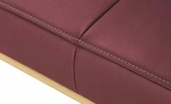 KOINOR Leder-Hockerbank Sqare | Dragon (Rot) / Kontrastnaht Beige 104|cm -Bänke Verkaufsladen 15303264 2 202111242310