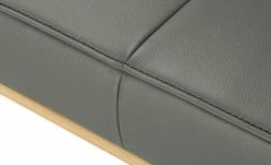 KOINOR Leder-Hockerbank Sqare | Achat (Grau) / Kontrastnaht Schwarz 104|cm -Bänke Verkaufsladen 15303267 5 202111242310