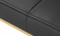 KOINOR Leder-Hockerbank Sqare | Nero (Schwarz) / Kontrastnaht Grau 104|cm -Bänke Verkaufsladen 15303268 5 202111242310