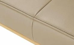 KOINOR Leder-Hockerbank Sqare | Sabbia (Beige) / Kontrastnaht Dunkelbraun 104|cm -Bänke Verkaufsladen 15303269 3 202111242310