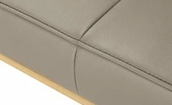 KOINOR Leder-Hockerbank Sqare | Nebbia (Taupe) / Kontrastnaht Dunkelbraun 104|cm -Bänke Verkaufsladen 15303270 5 202111242310