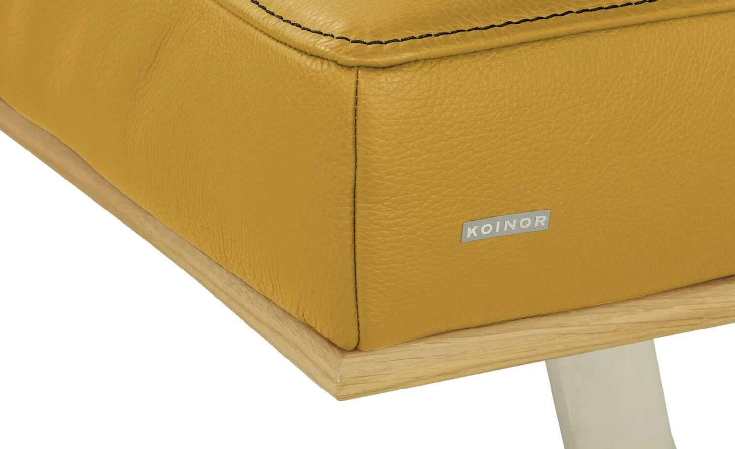 KOINOR Leder-Eckbank Square | Giallo (Gelb) links 192|cm 2 KOINOR Leder-Eckbank Square | Giallo (Gelb) links 192|cm – Bild 2