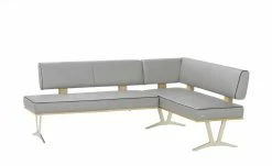 KOINOR Leder-Eckbank Square | Silver (Hellgrau) links 192|cm