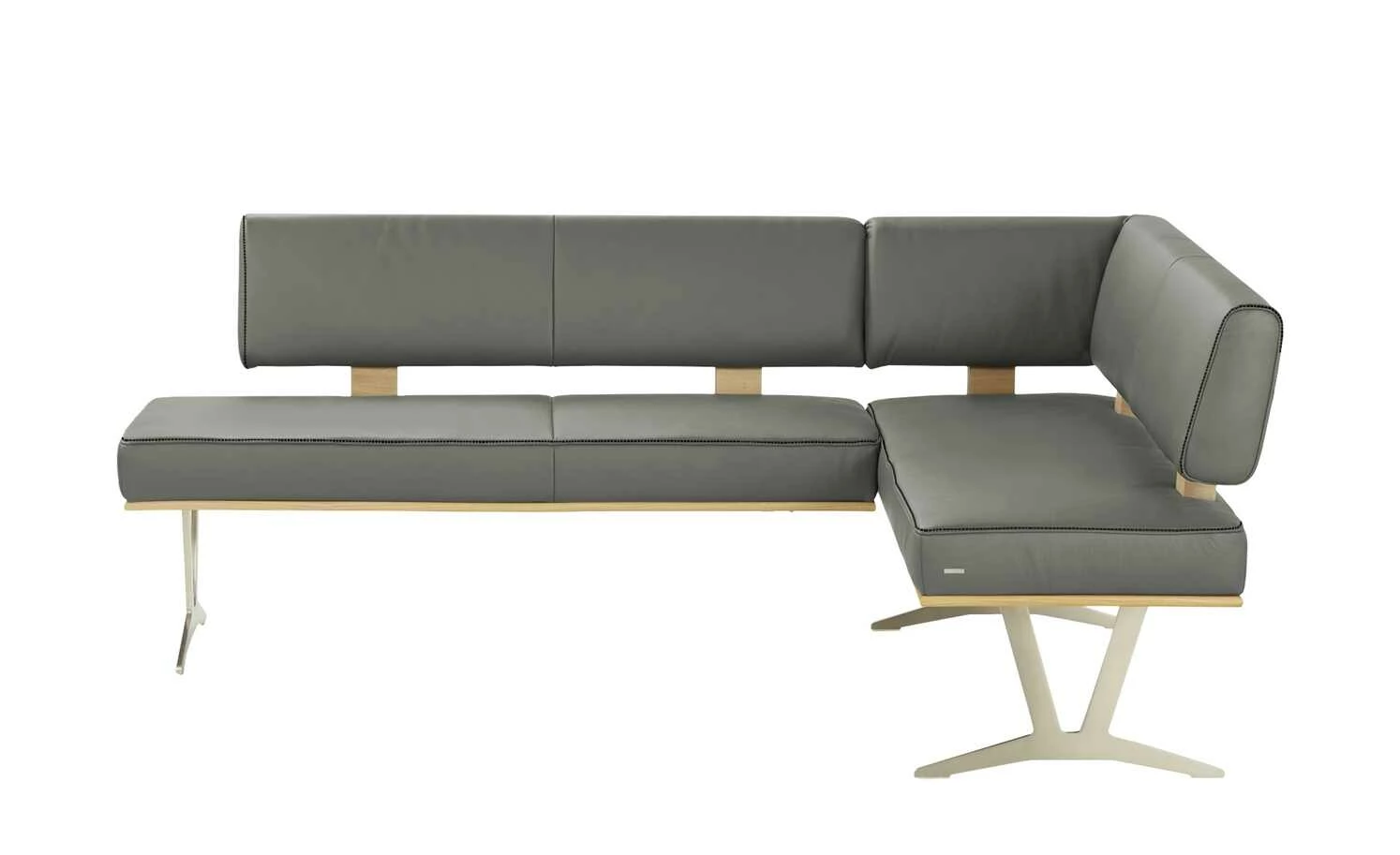 KOINOR Leder-Eckbank Square | Achat (Grau) links 192|cm 2 KOINOR Leder-Eckbank Square | Achat (Grau) links 192|cm – Bild 2
