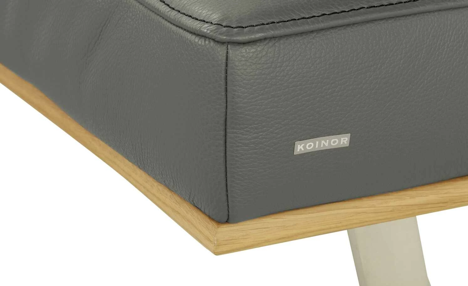 KOINOR Leder-Eckbank Square | Achat (Grau) links 192|cm 4 KOINOR Leder-Eckbank Square | Achat (Grau) links 192|cm – Bild 4