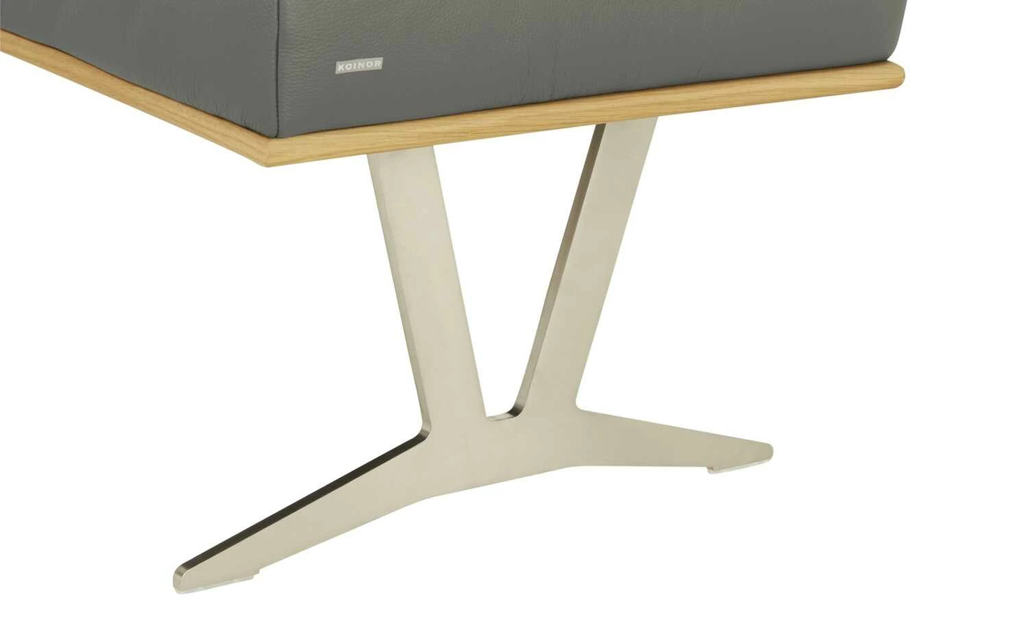 KOINOR Leder-Eckbank Square | Achat (Grau) links 192|cm 5 KOINOR Leder-Eckbank Square | Achat (Grau) links 192|cm – Bild 5