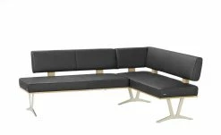 KOINOR Leder-Eckbank Square | Nero (Schwarz) links 192|cm