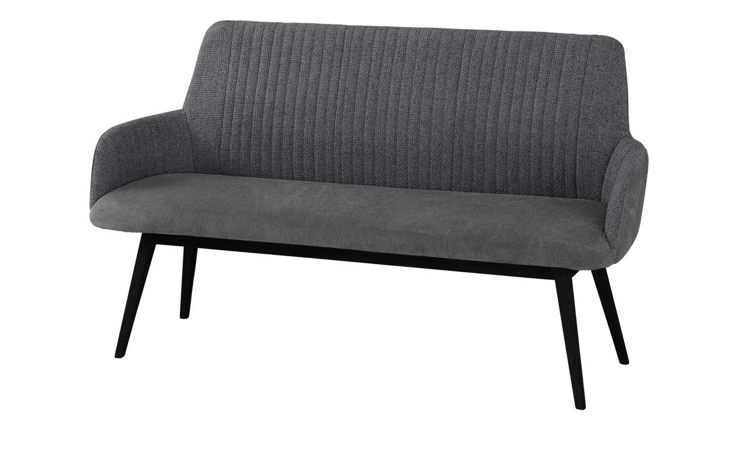 Woodford Polsterbank Menda | Schwarz Anthrazit 2 Woodford Polsterbank Menda | Schwarz Anthrazit – Bild 2