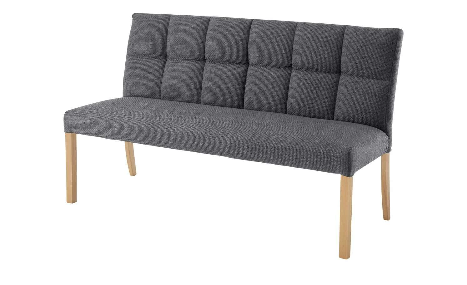 Woodford Polsterbank Mako | Anthrazit Buche natur Webstoff grob 1 Woodford Polsterbank Mako | Anthrazit Buche natur Webstoff grob