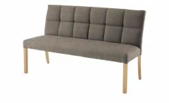 Woodford Polsterbank Mako | Cappuccino (Braun) Buche natur Webstoff grob