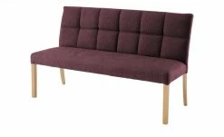 Woodford Polsterbank Mako | Bordeaux Buche natur Webstoff grob