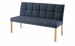 Woodford Polsterbank Mako | Nachtblau Buche natur Webstoff grob