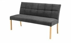 Woodford Polsterbank Mako | Anthrazit Buche natur Webstoff fein