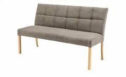 Woodford Polsterbank Mako | Cappuccino (Braun) Buche natur Webstoff fein