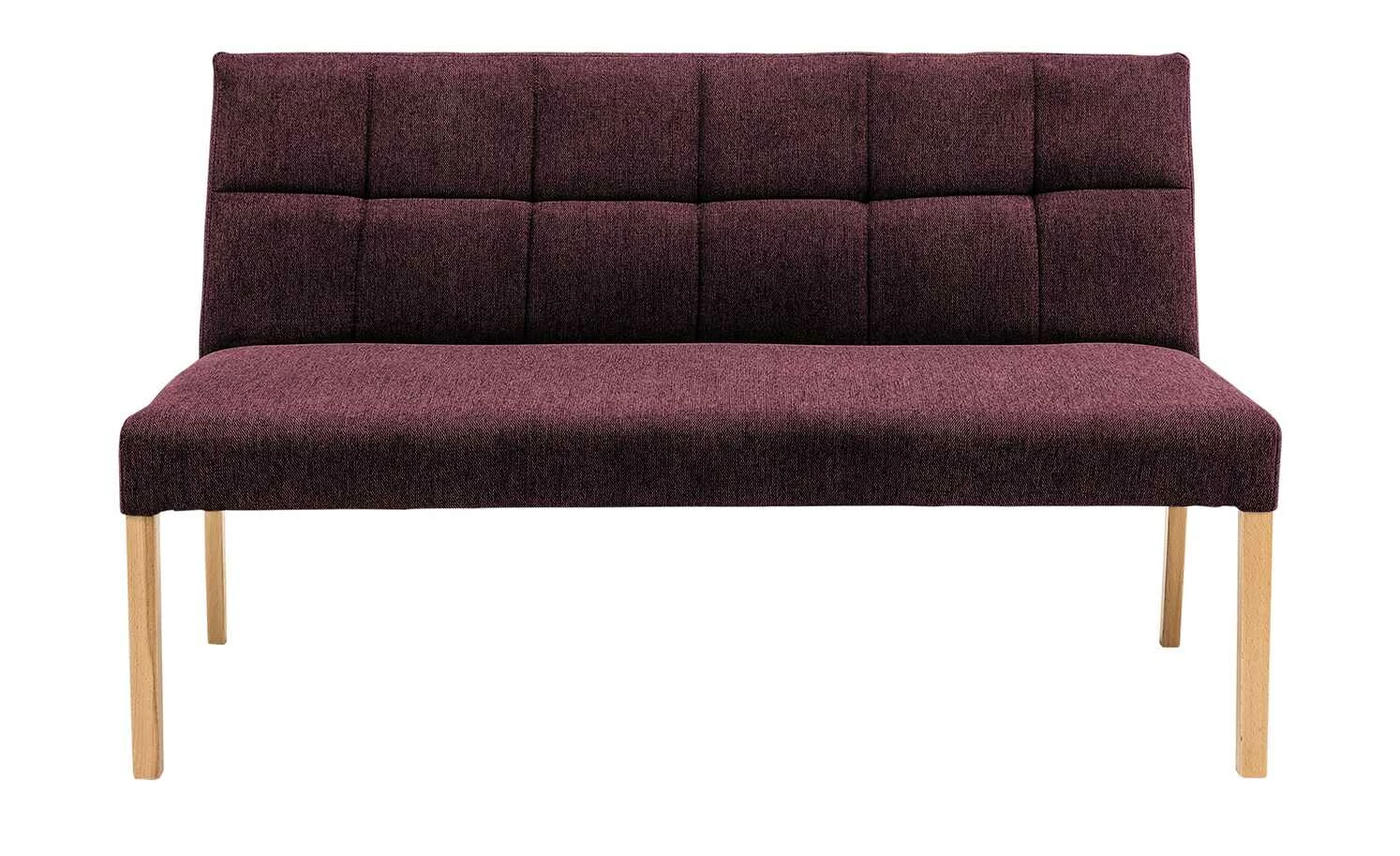 Woodford Polsterbank Mako | Bordeaux Buche natur Webstoff fein 2 Woodford Polsterbank Mako | Bordeaux Buche natur Webstoff fein – Bild 2