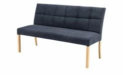 Woodford Polsterbank Mako | Nachtblau Buche natur Webstoff fein