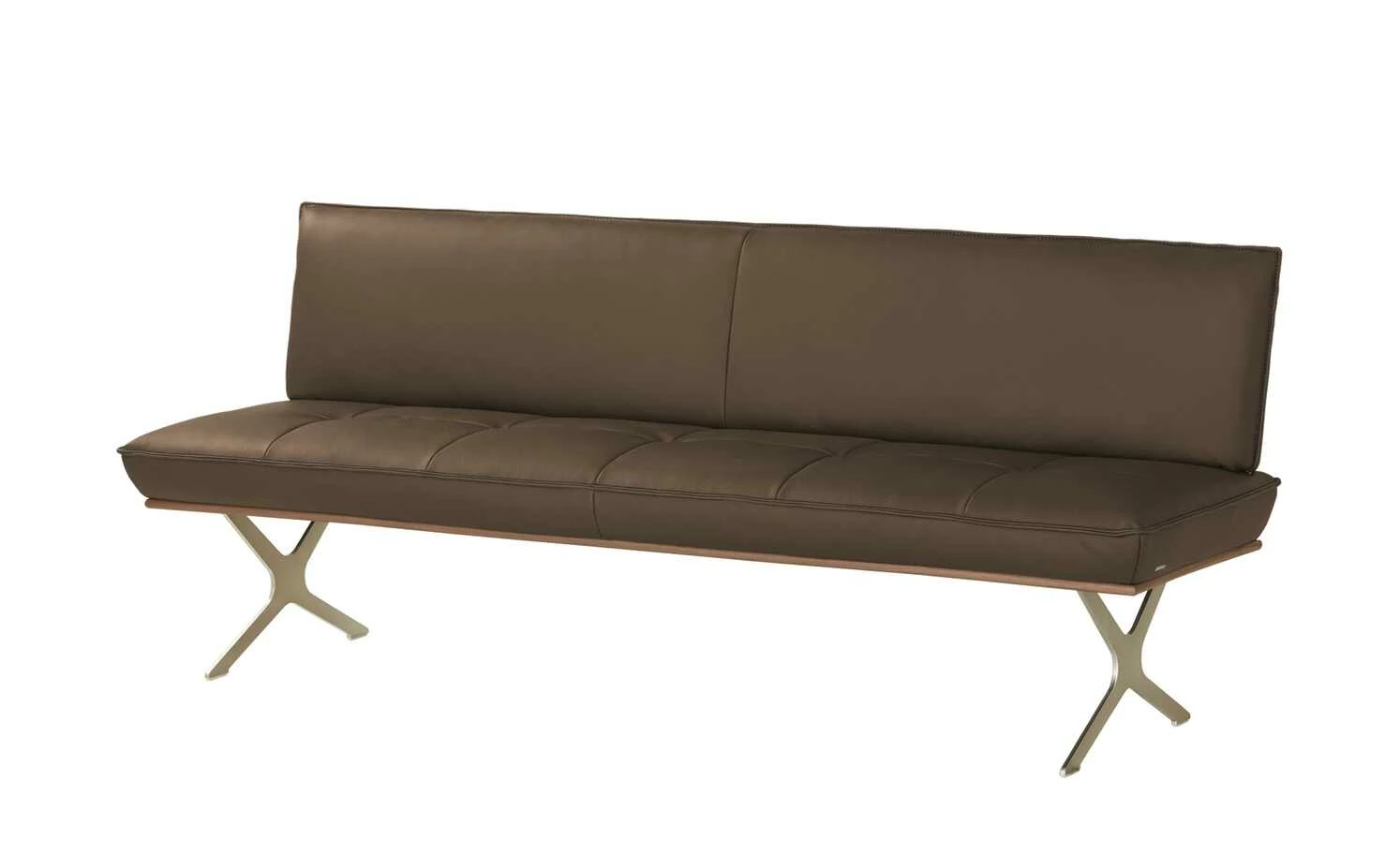 KOINOR Sitzbank Dining System 1 | Fango (Hellbraun) / Kontrastnaht Schwarz 154|cm 1 KOINOR Sitzbank Dining System 1 | Fango (Hellbraun) / Kontrastnaht Schwarz 154|cm