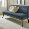 Barnickel Küchensofa Tabea | Blau / Dunkelgrau 126|cm Schwarz