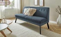 Barnickel Küchensofa Tabea | Blau / Dunkelgrau 126|cm Schwarz