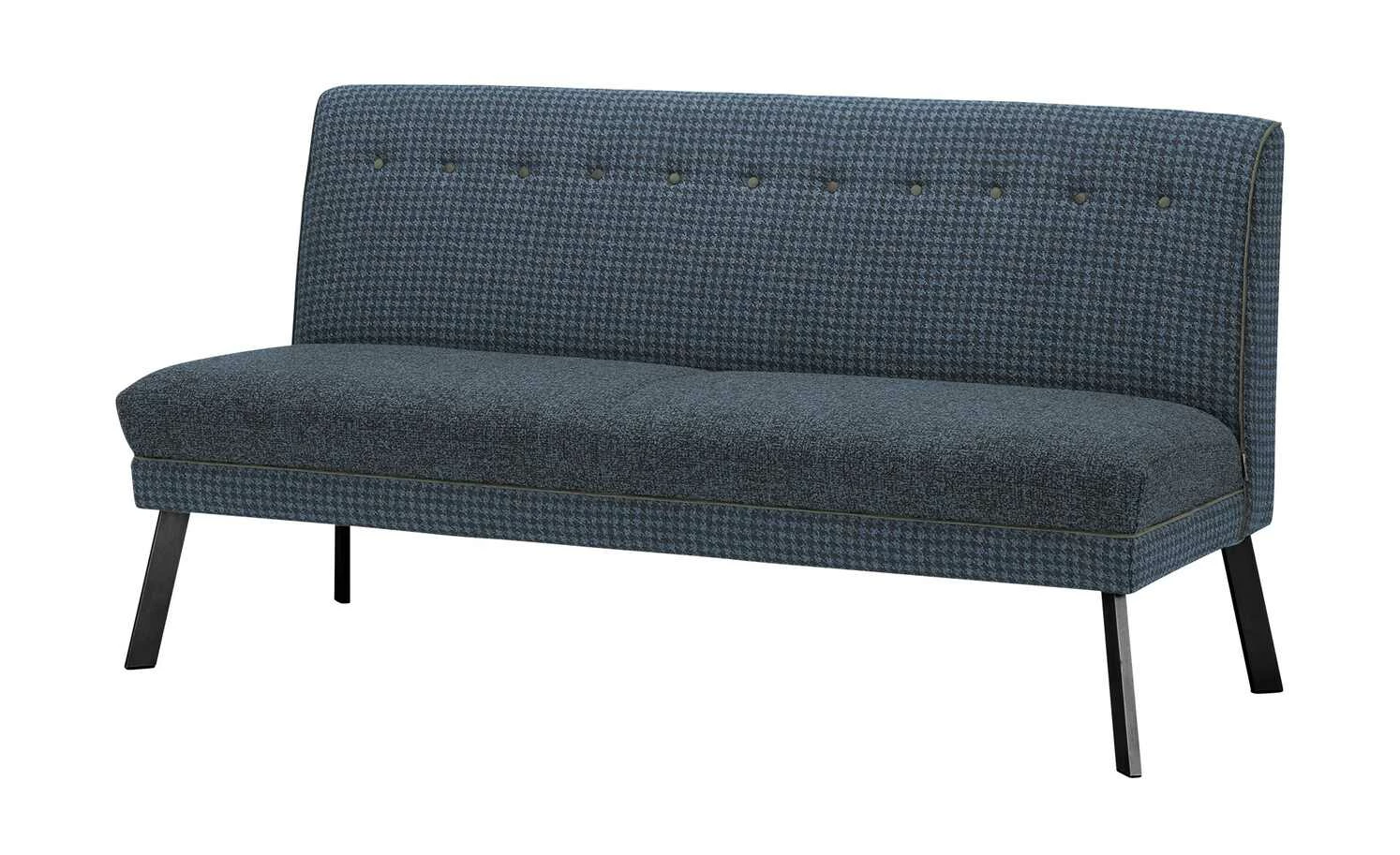 Barnickel Küchensofa Tabea | Blau / Dunkelgrau 126|cm Schwarz 2 Barnickel Küchensofa Tabea | Blau / Dunkelgrau 126|cm Schwarz – Bild 2