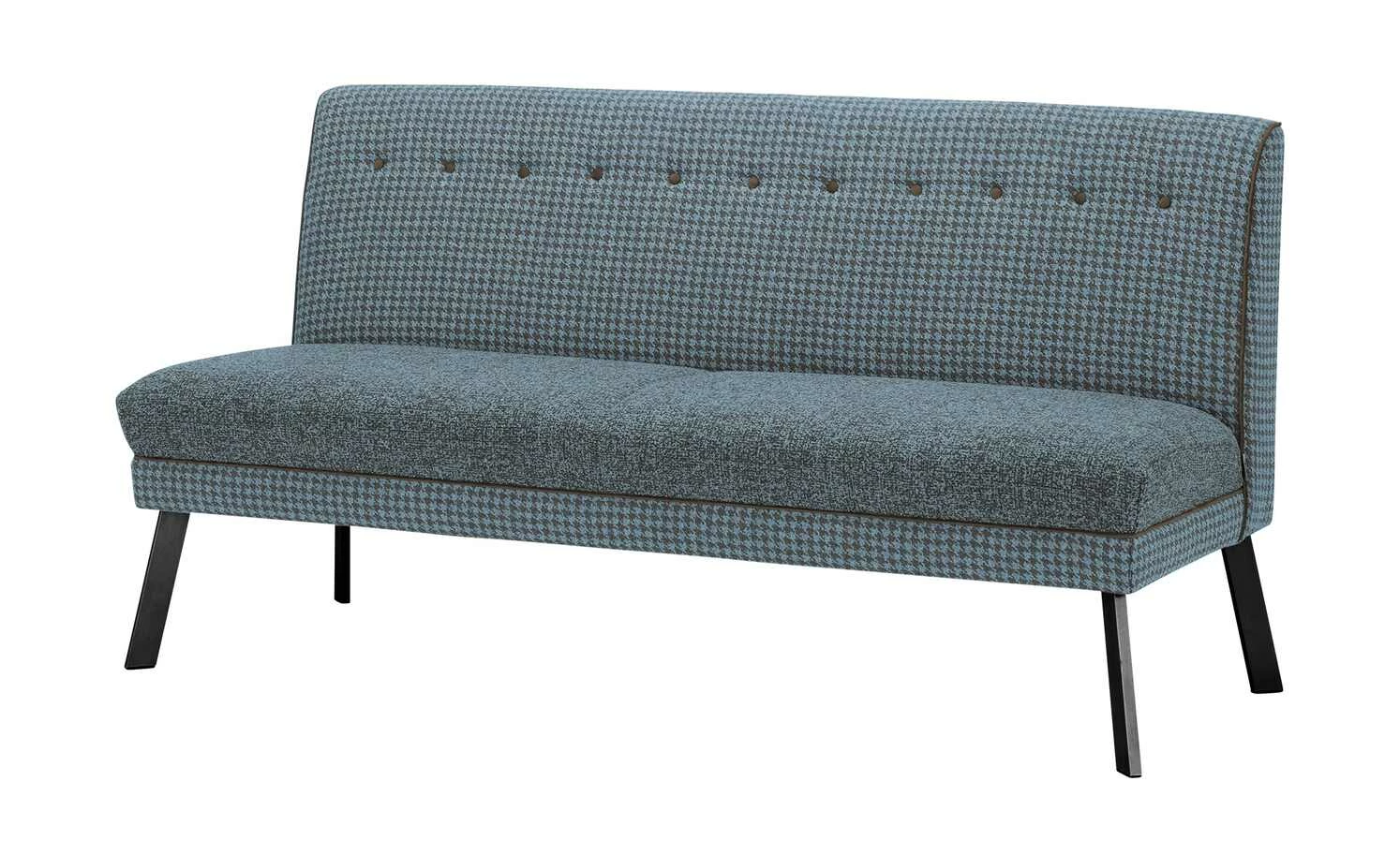 Barnickel Küchensofa Tabea | Blau / Braun 126|cm Schwarz 2 Barnickel Küchensofa Tabea | Blau / Braun 126|cm Schwarz – Bild 2
