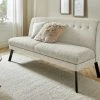 Barnickel Küchensofa Tabea | Beige / Creme 126|cm Schwarz