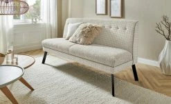 Barnickel Küchensofa Tabea | Beige / Creme 126|cm Schwarz