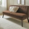 Barnickel Küchensofa Tabea | Orange / Dunkelbraun 126|cm Schwarz