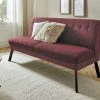 Barnickel Küchensofa Tabea | Bordeaux / Grau 126|cm Schwarz