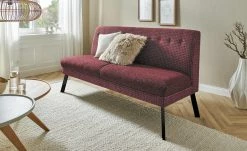 Barnickel Küchensofa Tabea | Bordeaux / Grau 126|cm Schwarz