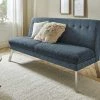 Barnickel Küchensofa Tabea | Blau / Dunkelgrau 126|cm Edelstahl