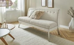 Barnickel Küchensofa Tabea | Beige / Creme 126|cm Edelstahl
