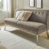 Barnickel Küchensofa Tabea | Hellbraun / Braun 126|cm Edelstahl