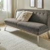 Barnickel Küchensofa Tabea | Braun / Dunkelbraun 126|cm Edelstahl