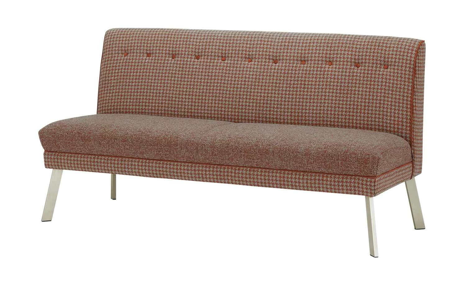 Barnickel Küchensofa Tabea | Rot / Taupe 126|cm Edelstahl 2 Barnickel Küchensofa Tabea | Rot / Taupe 126|cm Edelstahl – Bild 2