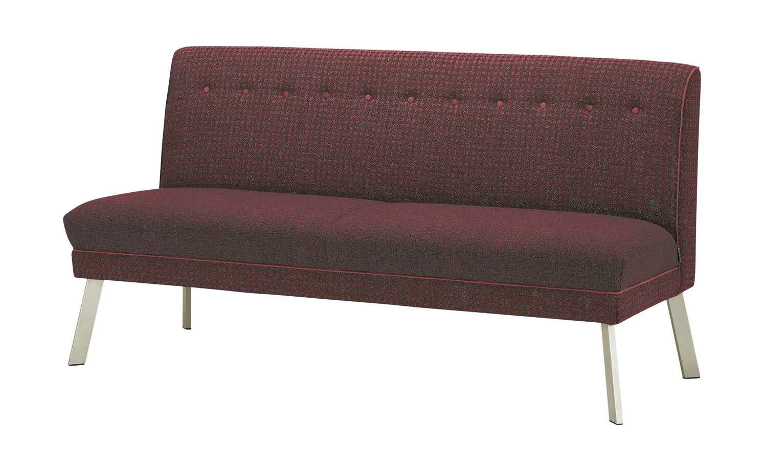 Barnickel Küchensofa Tabea | Bordeaux / Grau 126|cm Edelstahl 2 Barnickel Küchensofa Tabea | Bordeaux / Grau 126|cm Edelstahl – Bild 2