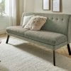 Barnickel Küchensofa Tabea | Grün / Taupe 226|cm Schwarz