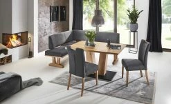 Eckbank Mila | Graphit (Dunkelgrau) rechts Schenkelmaß: 202 cm