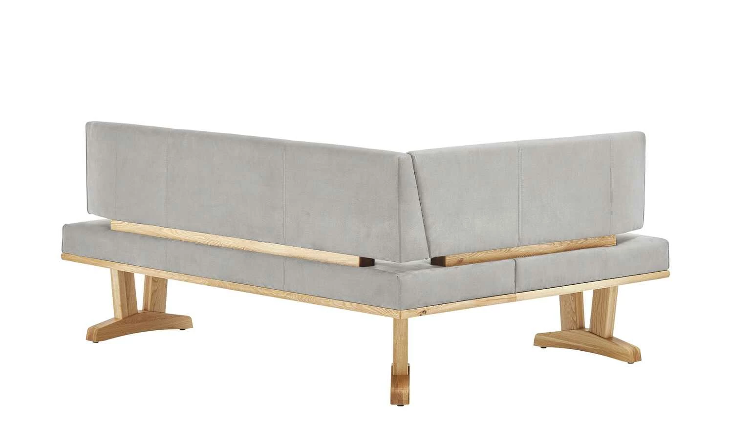 Eckbank Mila | Platingrau (Hellgrau) rechts Schenkelmaß: 202 cm 3 Eckbank Mila | Platingrau (Hellgrau) rechts Schenkelmaß: 202 cm – Bild 3