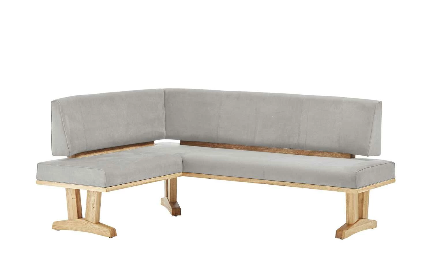 Eckbank Mila | Platingrau (Hellgrau) rechts Schenkelmaß: 202 cm 2 Eckbank Mila | Platingrau (Hellgrau) rechts Schenkelmaß: 202 cm – Bild 2