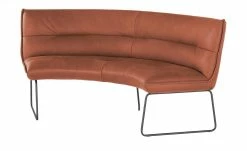KOINOR Leder-Rundbank Essay | Fire (Cognac)