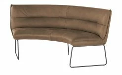 KOINOR Leder-Rundbank Essay | Chai (Hellbraun)