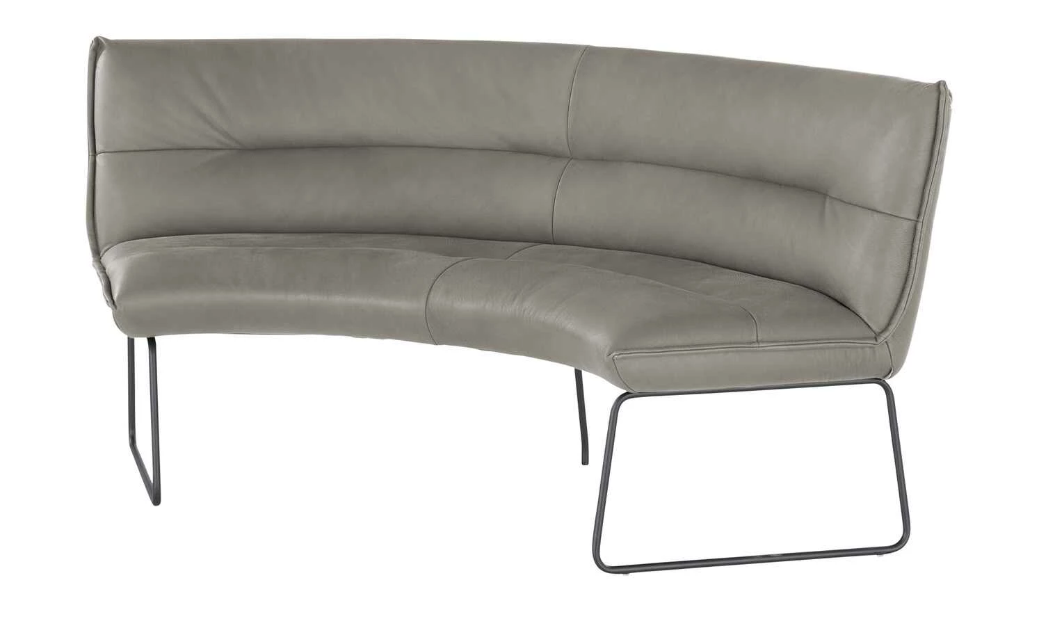 KOINOR Leder-Rundbank Essay | Asphalt (Hellgrau) 1 KOINOR Leder-Rundbank Essay | Asphalt (Hellgrau)