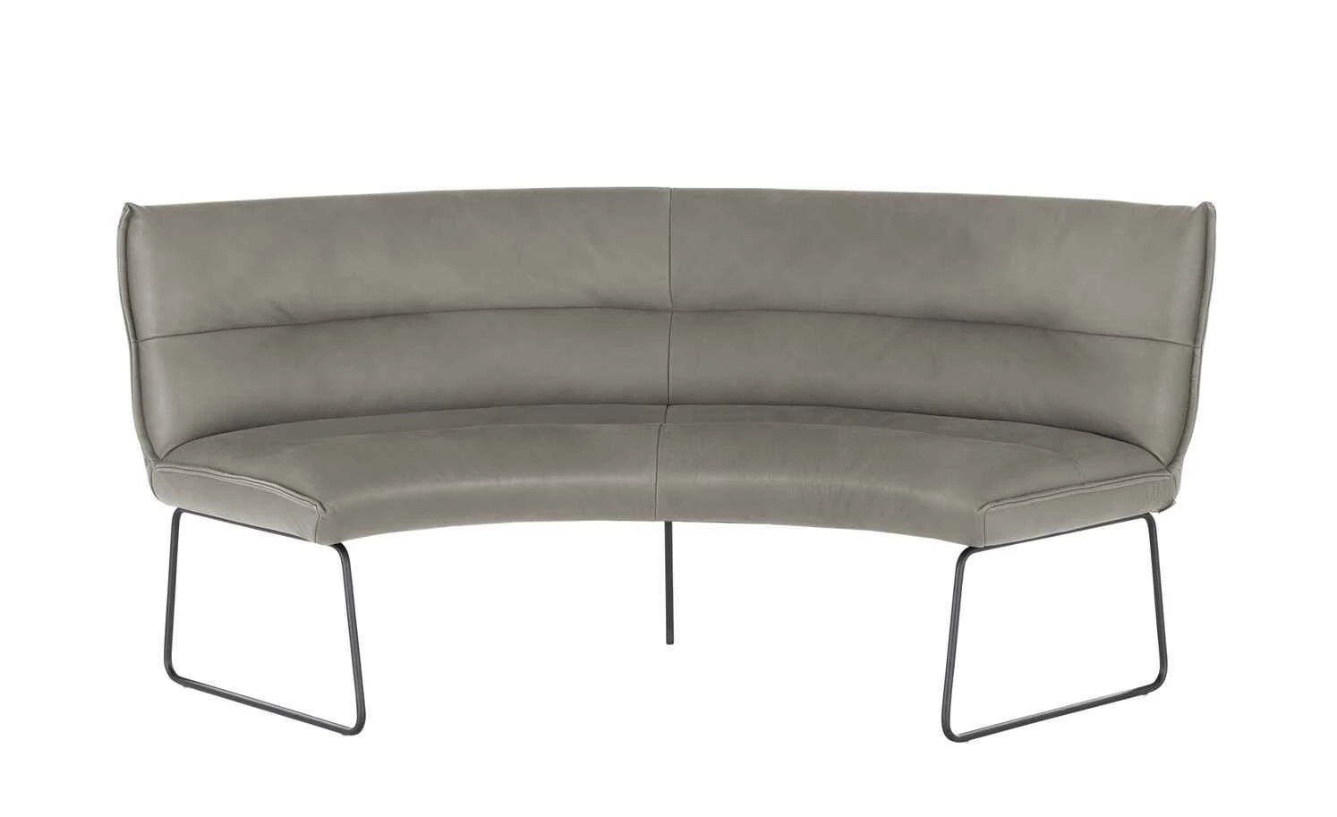 KOINOR Leder-Rundbank Essay | Asphalt (Hellgrau) 3 KOINOR Leder-Rundbank Essay | Asphalt (Hellgrau) – Bild 3