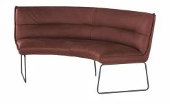 KOINOR Leder-Rundbank Essay | Chilli (Rot)