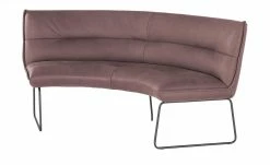 KOINOR Leder-Rundbank Essay | Plum (Rosa)