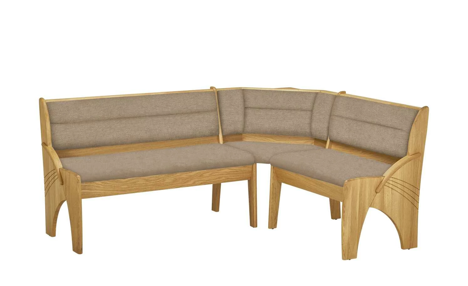 Truheneckbank massiv Multistar | Taupe 147x127 cm 2 Truheneckbank massiv Multistar | Taupe 147x127 cm – Bild 2