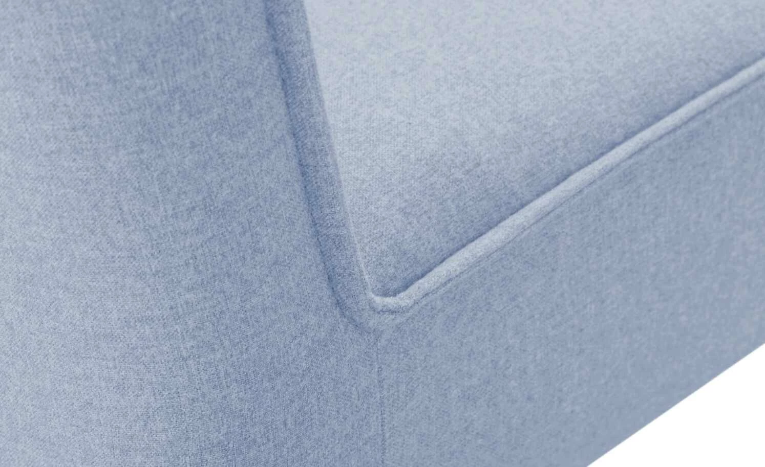 Woodford Polsterbank Gerda | Hellblau 163|cm Eiche 9 Woodford Polsterbank Gerda | Hellblau 163|cm Eiche – Bild 9