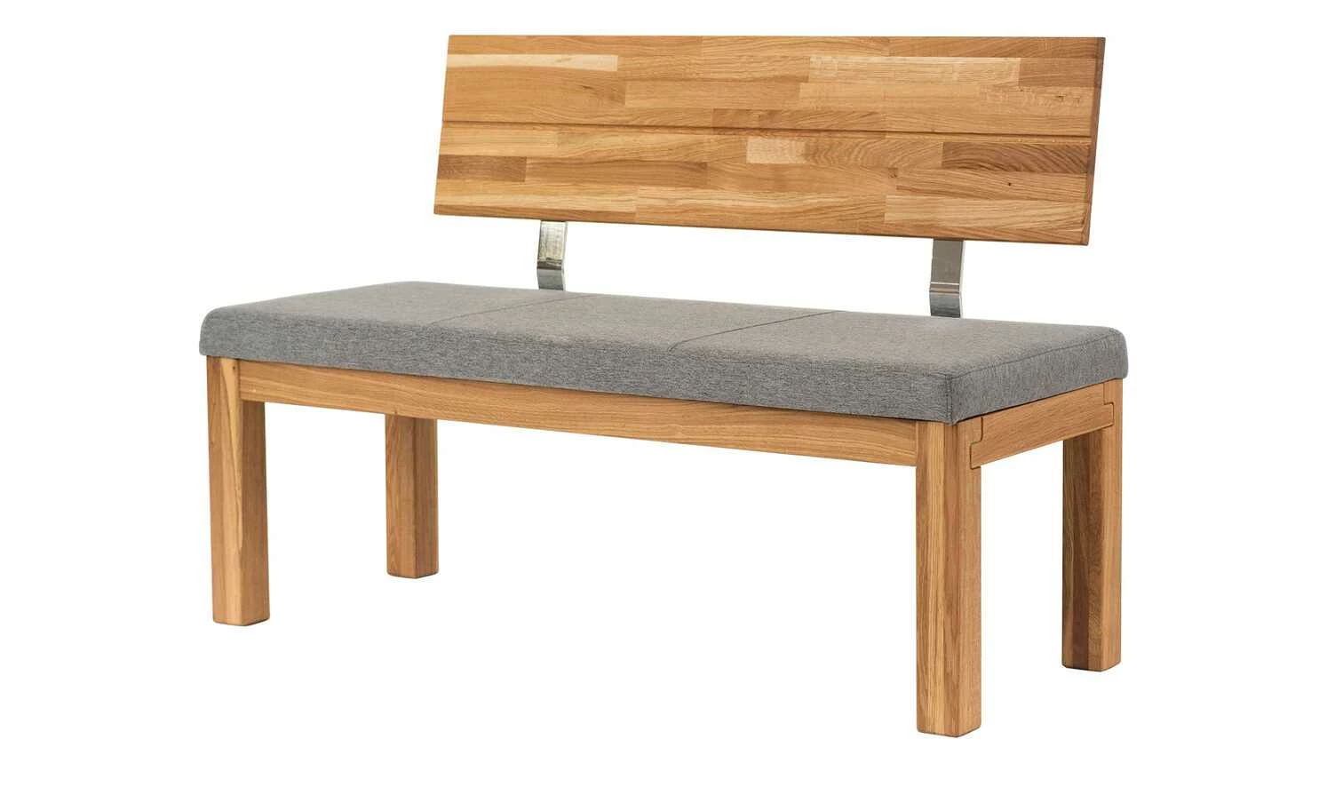 Woodford Polster-Sitzbank massiv Catania | Shark Skin (Hellgrau) 130|cm 1 Woodford Polster-Sitzbank massiv Catania | Shark Skin (Hellgrau) 130|cm